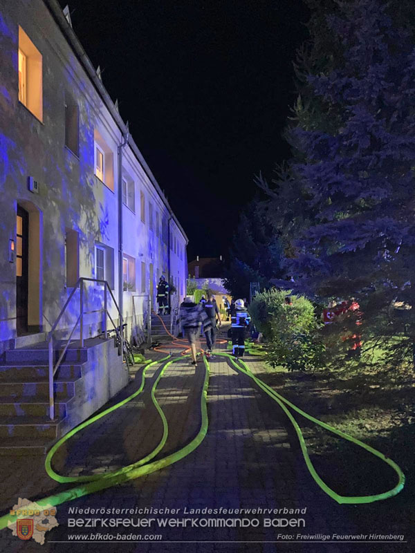20250819_Nchtlicher Kellerbrand in Mehrparteienhaus   Foto: Linsbichler FF Hirtenberg