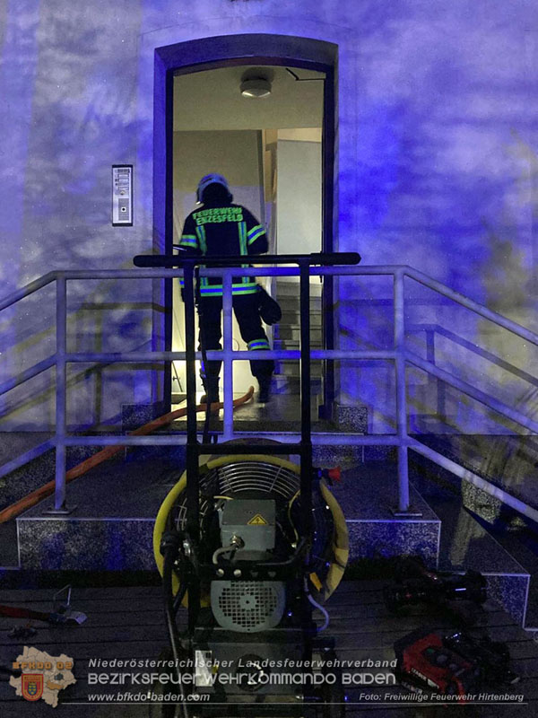 20250819_Nchtlicher Kellerbrand in Mehrparteienhaus   Foto: Linsbichler FF Hirtenberg