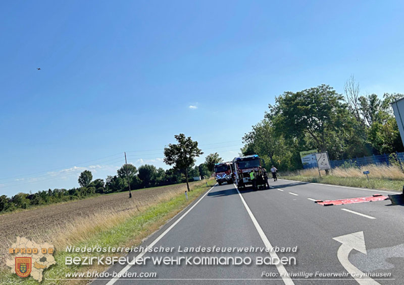 20250819_Verkehrsunfall auf der B17 zwischen Oeynhausen und Gnselsdorf  Foto: Freiwillige Feuerwehr Oeynhausen