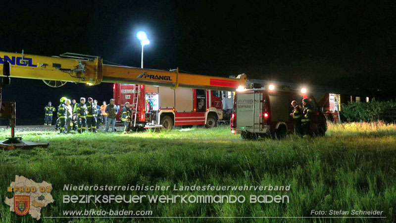 20250902_Pkw kollidiert mit Triebwagen der Aspangbahn in Günselsdorf Foto: Stefan Schneider BFKDO BADEN