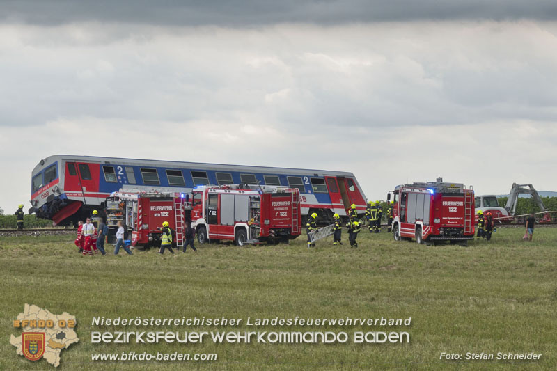 20250902_Pkw kollidiert mit Triebwagen der Aspangbahn in Günselsdorf   Foto: Stefan Schneider BFKDO BADEN