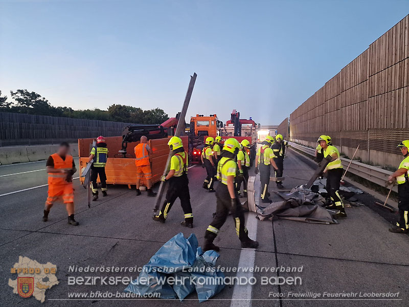 20250903_LKW-Auffahrunfall auf der A2 Bad Vöslau/Kottingbrunn RFB Wien Foto: FF Leobersdorf 20250903_LKW-Auffahrunfall auf der A2 Bad Vöslau/Kottingbrunn RFB Wien Foto: FF Leobersdorf
