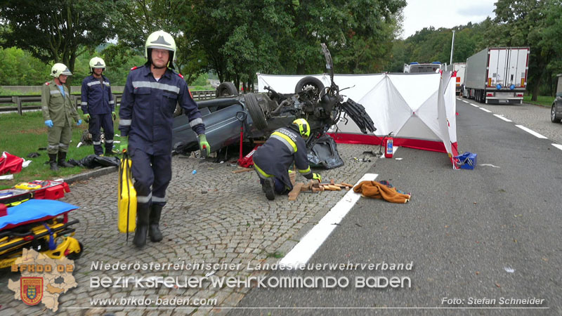 20250910_Verkehrsunfall auf der A21 mit tdlichem Ausgang   Foto: Stefan Schneider BFKDO BADEN
