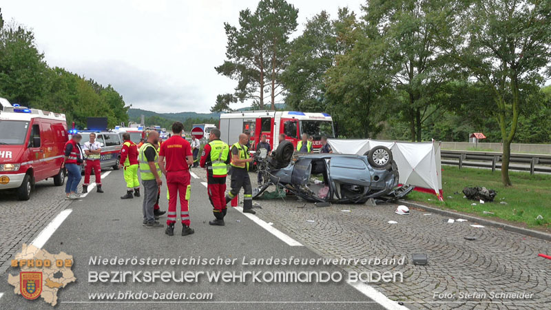 20250910_Verkehrsunfall auf der A21 mit tdlichem Ausgang   Foto: Stefan Schneider BFKDO BADEN