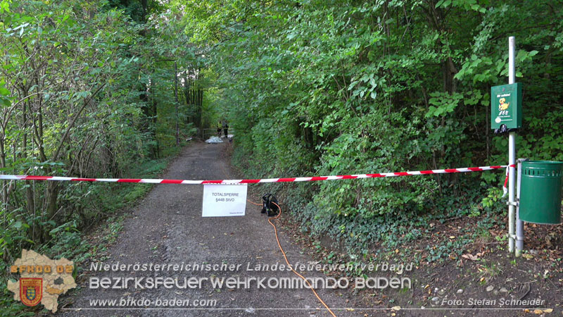 20250912_Felsblock droht auf die Geleise der Triestingtal Bahnstrecke zu stürzen - Kontrollierte Sprengung Foto: Stefan Schneider BFKDO BADEN