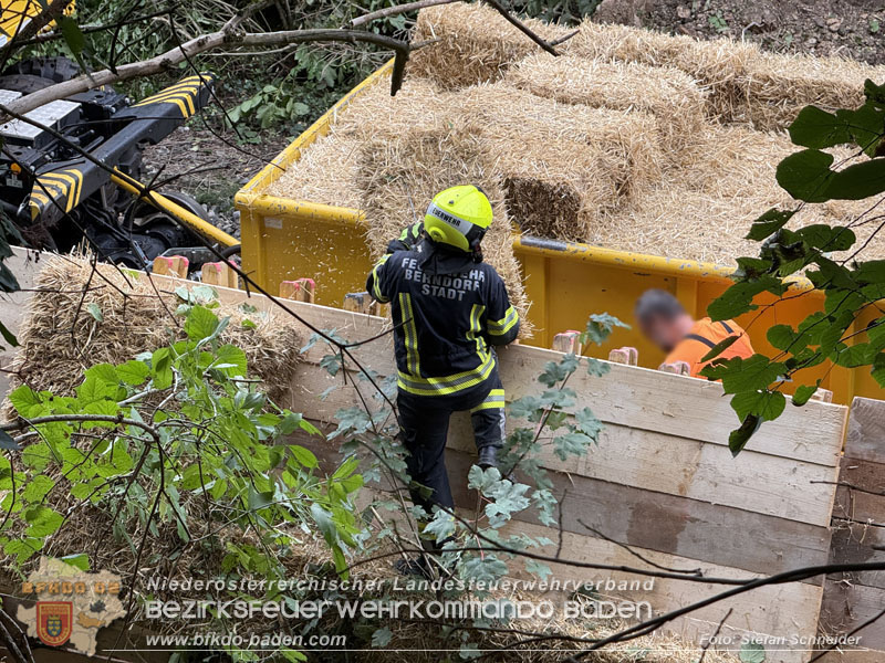 20250912_Felsblock droht auf die Geleise der Triestingtal Bahnstrecke zu stürzen - Kontrollierte Sprengung Foto: Stefan Schneider BFKDO BADEN