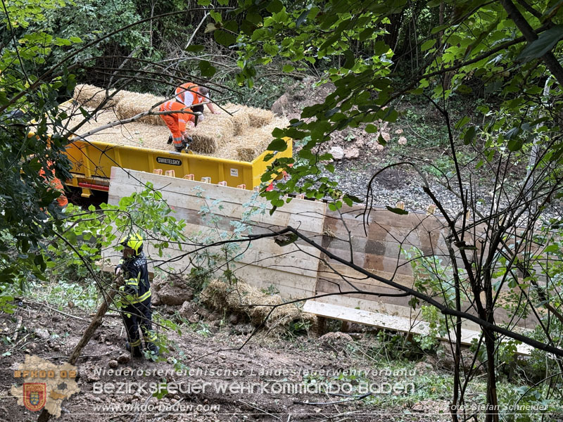 20250912_Felsblock droht auf die Geleise der Triestingtal Bahnstrecke zu stürzen - Kontrollierte Sprengung Foto: Stefan Schneider BFKDO BADEN