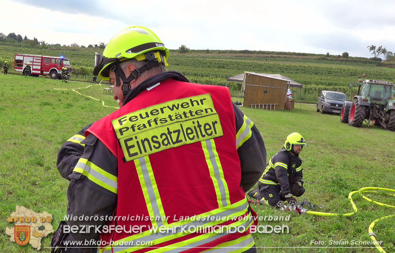 20250913_Brand eines Stromerzeugers in den Weingärten bei Pfaffstätten Foto: Stefan Schneider 20250913_Brand eines Stromerzeugers in den Weingärten bei Pfaffstätten Foto: Stefan Schneider