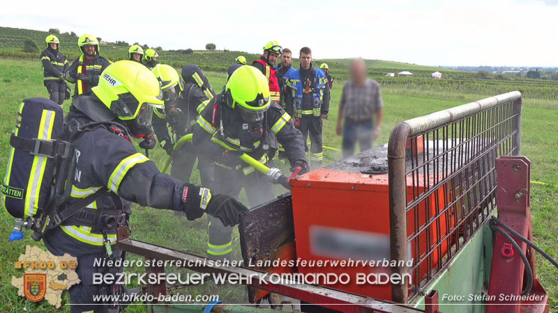 20250913_Brand eines Stromerzeugers in den Weingärten bei Pfaffstätten Foto: Stefan Schneider 20250913_Brand eines Stromerzeugers in den Weingärten bei Pfaffstätten Foto: Stefan Schneider