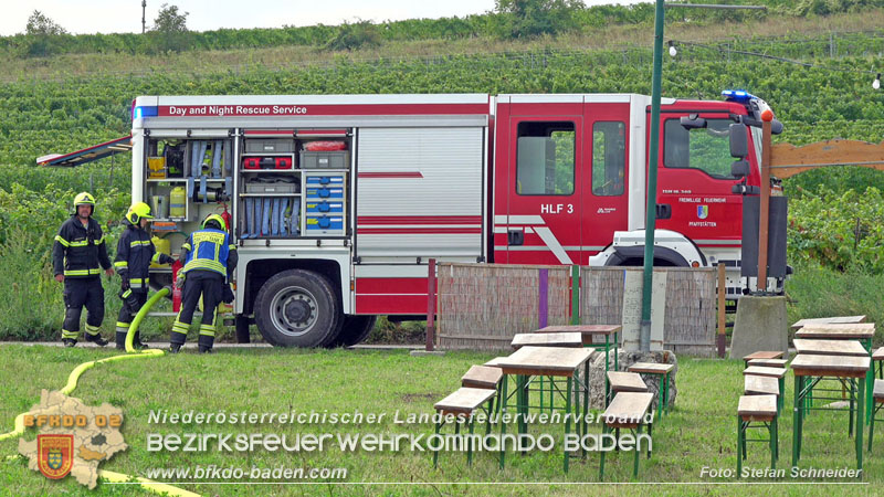 20250913_Brand eines Stromerzeugers in den Weingärten bei Pfaffstätten Foto: Stefan Schneider 20250913_Brand eines Stromerzeugers in den Weingärten bei Pfaffstätten Foto: Stefan Schneider
