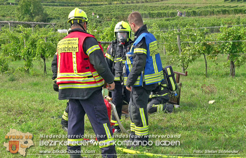 20250913_Brand eines Stromerzeugers in den Weingärten bei Pfaffstätten Foto: Stefan Schneider 20250913_Brand eines Stromerzeugers in den Weingärten bei Pfaffstätten Foto: Stefan Schneider