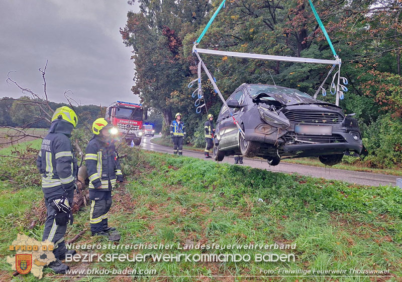 20250924_Verkehrsunfall in Tribuswinkel Leesdorferstrae Foto: FF Tribuswinkel
