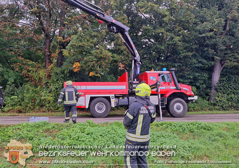 20250924_Verkehrsunfall in Tribuswinkel Leesdorferstrae Foto: FF Tribuswinkel