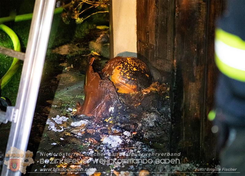 20251116_Brand eines Mllbehlters - bergreifen auf Gebude verhindert   Foto: Brigitte Fischer FF Neuhaus