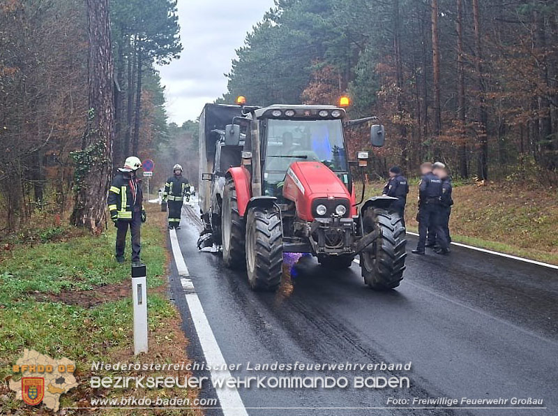20251117_Kleintransporter geriet auf der B212 bei Groau in Brand  Foto: FF Groau