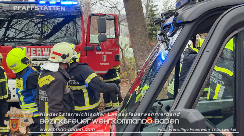 20251127_Person in Tribuswinkel unter Baum eingeklemmt - Feuerwehr kann Mann retten Foto: Thomas Rsach FF Tribuswinkel 20251127_Person in Tribuswinkel unter Baum eingeklemmt - Feuerwehr kann Mann retten Foto: Thomas Rsach FF Tribuswinkel