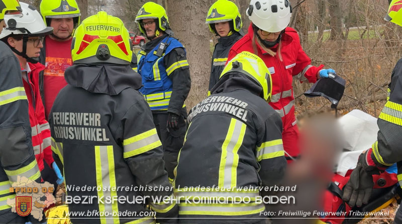 20251127_Person in Tribuswinkel unter Baum eingeklemmt - Feuerwehr kann Mann retten Foto: Thomas Rsach FF Tribuswinkel 20251127_Person in Tribuswinkel unter Baum eingeklemmt - Feuerwehr kann Mann retten Foto: Thomas Rsach FF Tribuswinkel