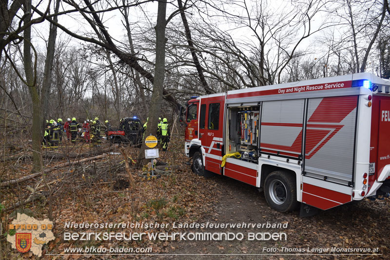 20251127_Person in Tribuswinkel unter Baum eingeklemmt - Feuerwehr kann Mann retten Foto: Thomas Lenger Monatsrevue.at 20251127_Person in Tribuswinkel unter Baum eingeklemmt - Feuerwehr kann Mann retten Foto: Thomas Lenger Monatsrevue.at