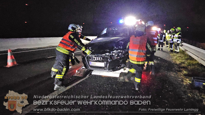 20251205_Verkehrsunfall auf der A3 bei Pottendorf Foto: FF Landegg