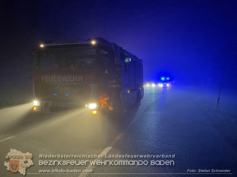 20251208_Frontalzusammensto� auf der B60 zwsichen Unterwaltersdorf und Weigelsdorf Foto: Stefan Schneider BFKDO BADEN