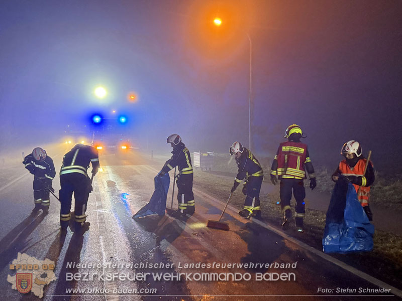 20251208_Frontalzusammensto� auf der B60 zwsichen Unterwaltersdorf und Weigelsdorf Foto: Stefan Schneider BFKDO BADEN