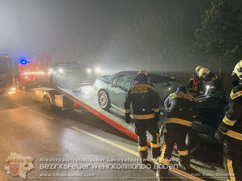 20251208_Frontalzusammensto� auf der B60 zwsichen Unterwaltersdorf und Weigelsdorf Foto: Stefan Schneider BFKDO BADEN