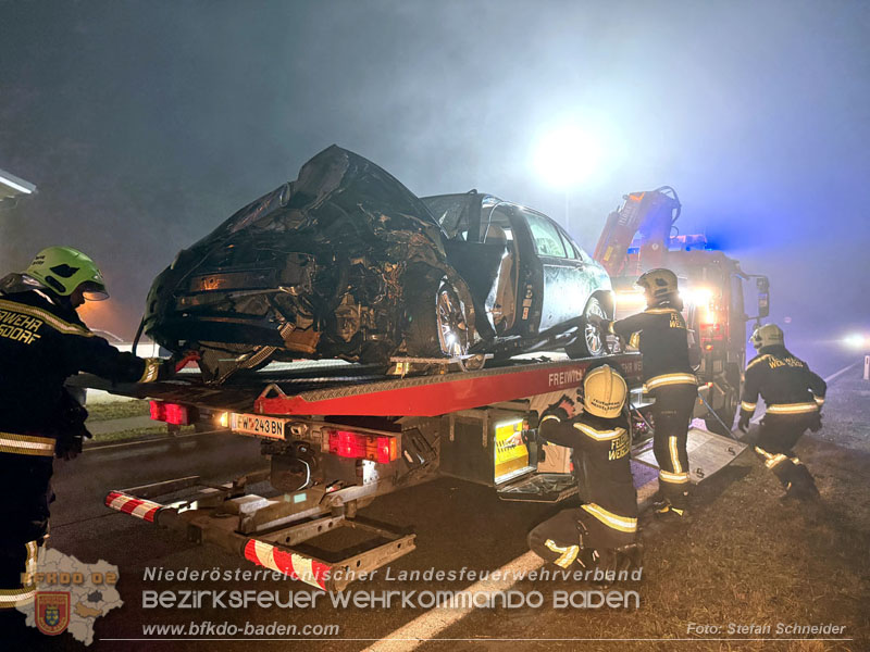 20251208_Frontalzusammensto� auf der B60 zwsichen Unterwaltersdorf und Weigelsdorf Foto: Stefan Schneider BFKDO BADEN