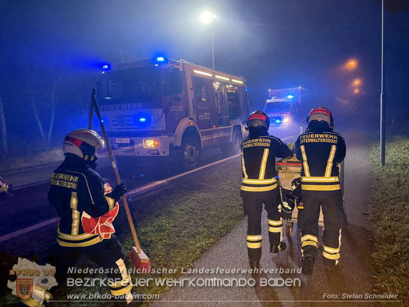 20251208_Frontalzusammensto� auf der B60 zwsichen Unterwaltersdorf und Weigelsdorf Foto: Stefan Schneider BFKDO BADEN