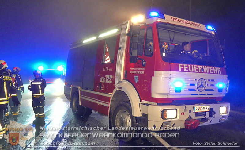 20251208_Frontalzusammensto� auf der B60 zwsichen Unterwaltersdorf und Weigelsdorf Foto: Stefan Schneider BFKDO BADEN