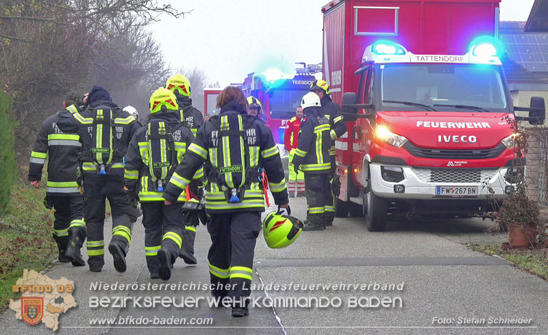 20251221_Chemische Reaktion l�ste Brand aus in Tattendorf  Foto: Stefan Schneider BFKDO BADEN