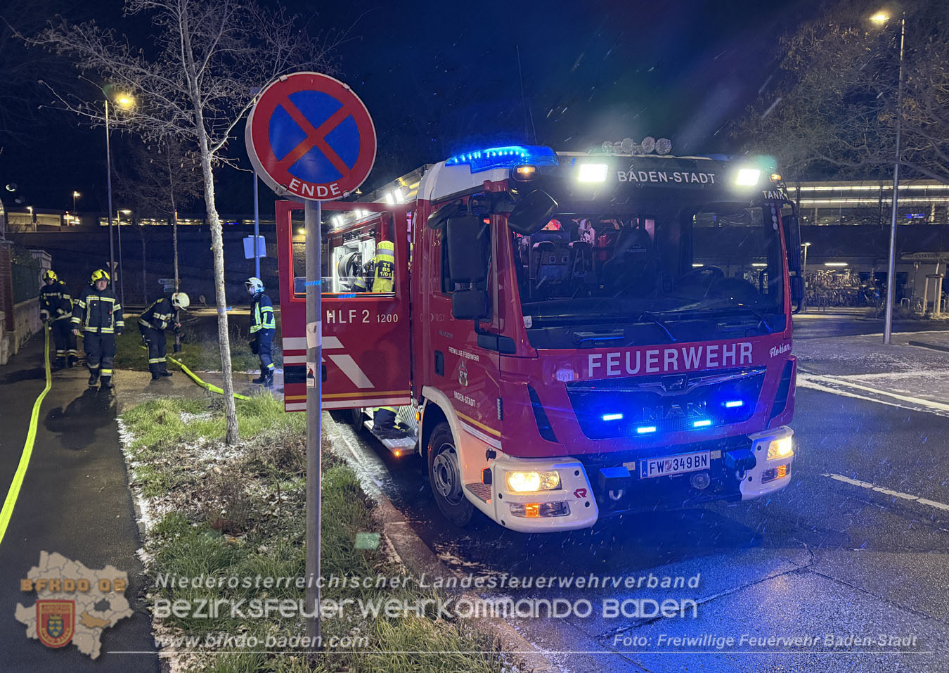 20251231_Kleinbrand in einem Badener Gastgarten  Foto: Stefan Schneider FF Baden-Stadt