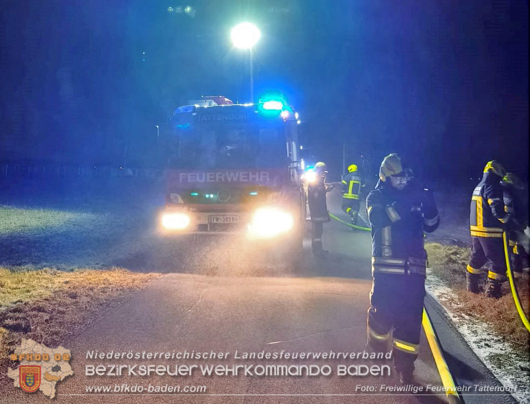20260101_Flurbrand in Tattendorf  Foto: FF Tattendorf