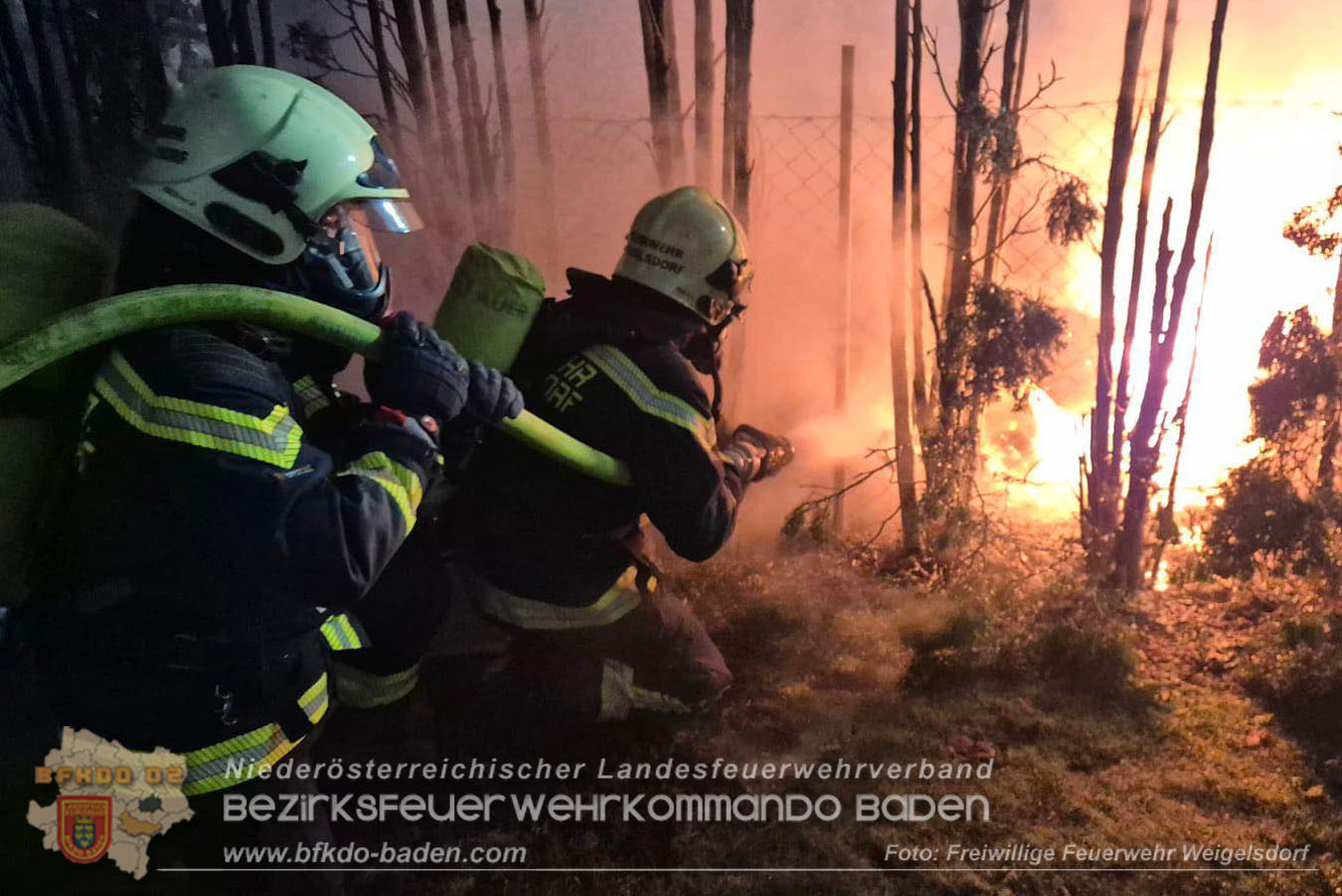 20260101_Brand einer Thujenhecke greift auf PKW über in Ebreichsdorf Foto: FF Weigelsdorf 20260101_Brand einer Thujenhecke greift auf PKW über in Ebreichsdorf Foto: FF Weigelsdorf