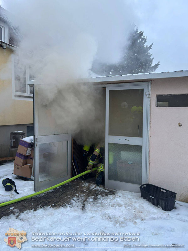 20260115_Werkstattbrand in Leobersdorf  Foto: FF Leobersdorf