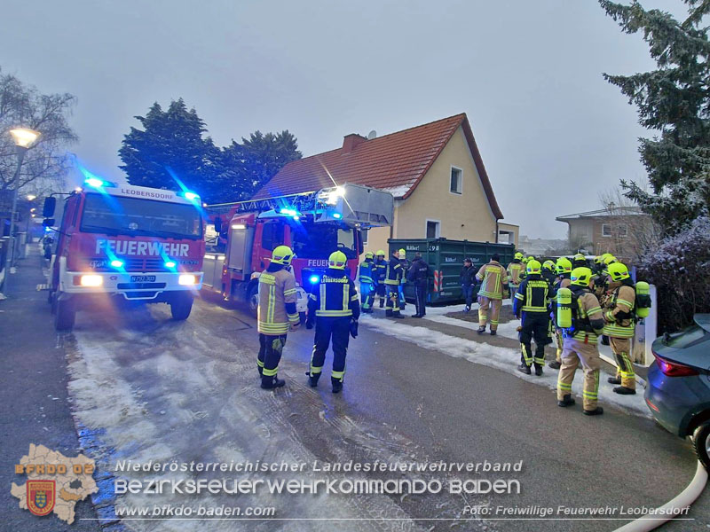 20260115_Werkstattbrand in Leobersdorf  Foto: FF Leobersdorf