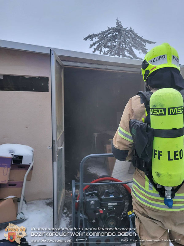 20260115_Werkstattbrand in Leobersdorf  Foto: FF Leobersdorf