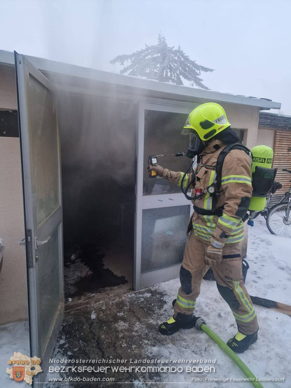 20260115_Werkstattbrand in Leobersdorf  Foto: FF Leobersdorf