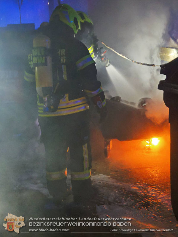 20260118_Brand in einem M�ll-Lagerraum einer Wohnhausanlage in Oberwaltersdorf   Foto: FF Oberwaltersdorf