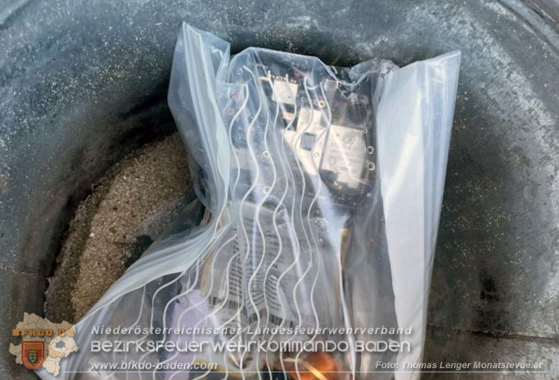 20260120_&bdquo;Off-Gasing" bei Handy-Akku sorgte f&uuml;r Feuerwehreinsatz  Foto: Thomas Lenger
