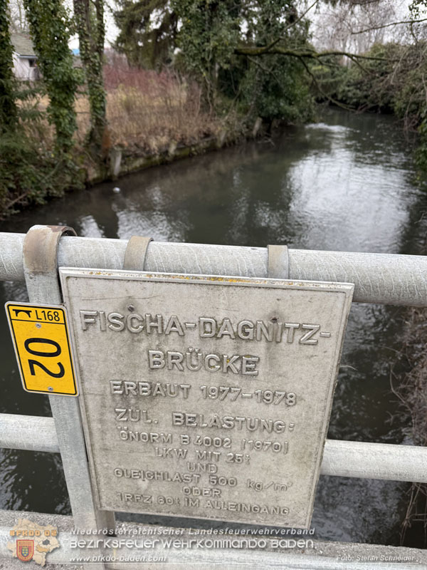 20260130_Rasche Entwarnung bei Gew�sserverunreinigung in der Fischa-Dagnitz  Foto: Stefan Schneider BFKDO BADEN