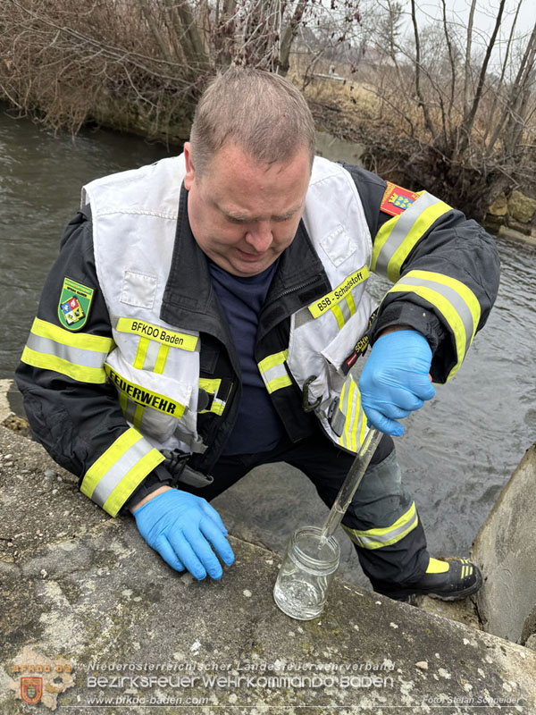 20260130_Rasche Entwarnung bei Gew�sserverunreinigung in der Fischa-Dagnitz  Foto: Stefan Schneider BFKDO BADEN