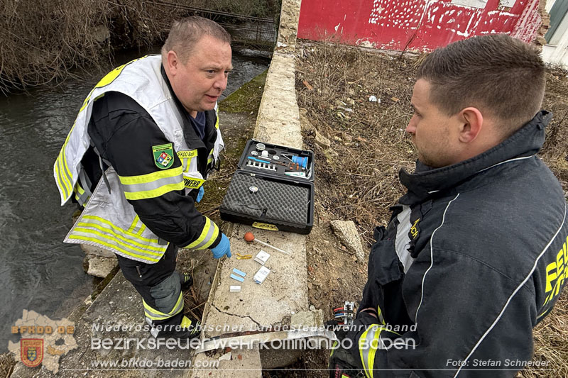 20260130_Rasche Entwarnung bei Gew�sserverunreinigung in der Fischa-Dagnitz  Foto: Stefan Schneider BFKDO BADEN