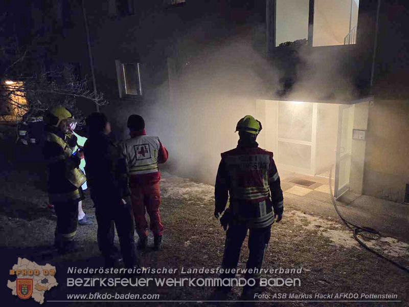 20260201_Kellerbrand in einer Wohnhausanlage in Berndorf Ortsteil Veitsau   Foto: ASB Markus Hackl 