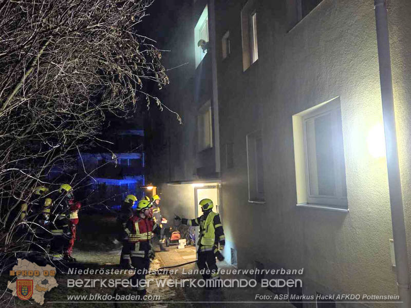 20260201_Kellerbrand in einer Wohnhausanlage in Berndorf Ortsteil Veitsau   Foto: ASB Markus Hackl 