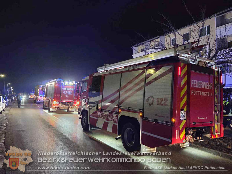 20260201_Kellerbrand in einer Wohnhausanlage in Berndorf Ortsteil Veitsau   Foto: ASB Markus Hackl 