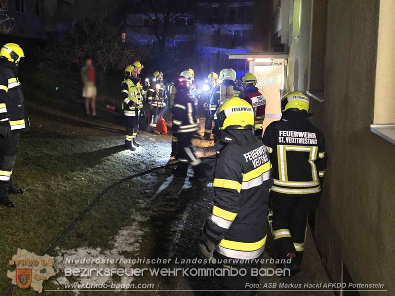 20260201_Kellerbrand in einer Wohnhausanlage in Berndorf Ortsteil Veitsau   Foto: ASB Markus Hackl 