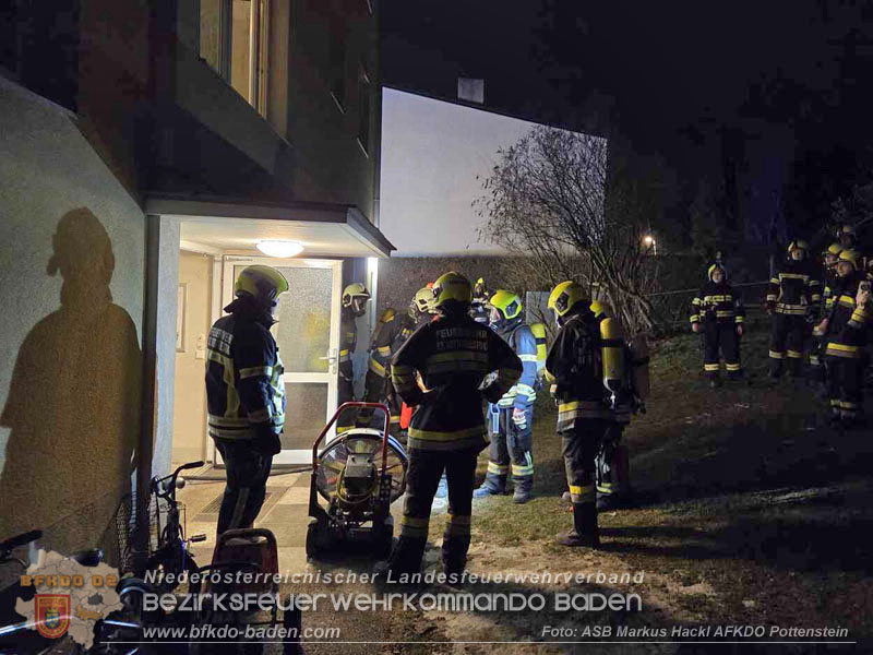 20260201_Kellerbrand in einer Wohnhausanlage in Berndorf Ortsteil Veitsau   Foto: ASB Markus Hackl 