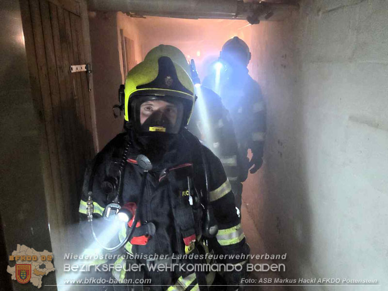 20260201_Kellerbrand in einer Wohnhausanlage in Berndorf Ortsteil Veitsau   Foto: ASB Markus Hackl 