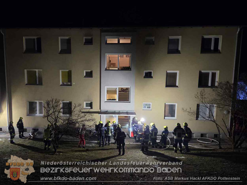20260201_Kellerbrand in einer Wohnhausanlage in Berndorf Ortsteil Veitsau   Foto: ASB Markus Hackl 