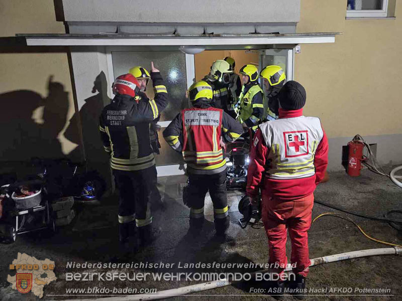 20260201_Kellerbrand in einer Wohnhausanlage in Berndorf Ortsteil Veitsau   Foto: ASB Markus Hackl 